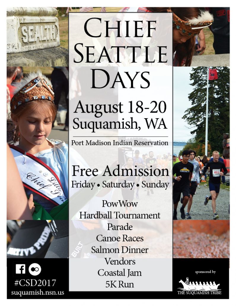 Chief Seattle Days The Suquamish Tribe