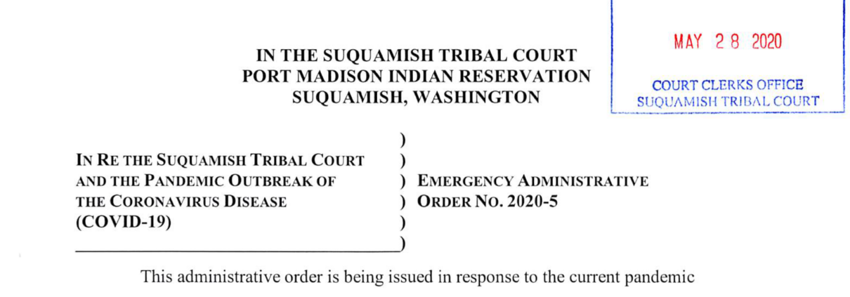 Suquamish Tribal Court slated to resume operations June 8 ...