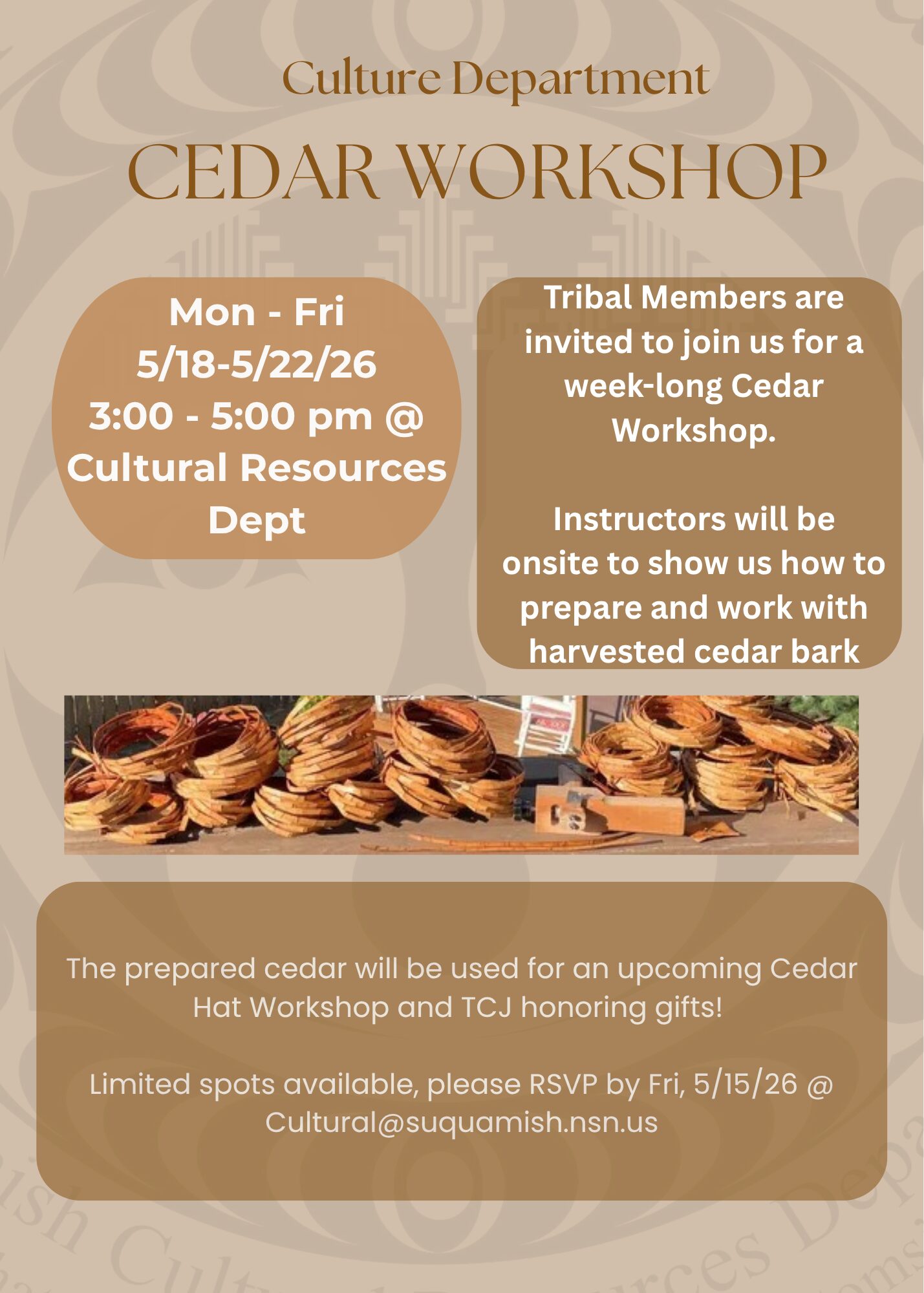 Cedar Prep Workshop